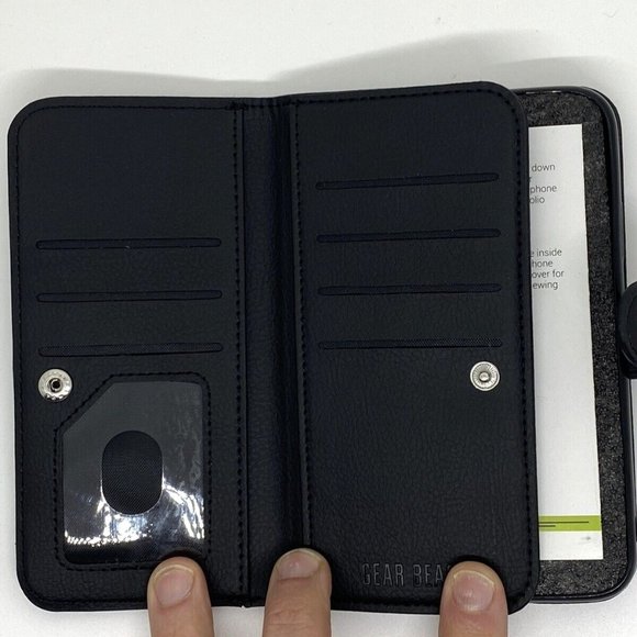 NEW Magnetic Flip Leather Detachable Wallet Case for Samsung S8 Plus - Black - Picture 2 of 5